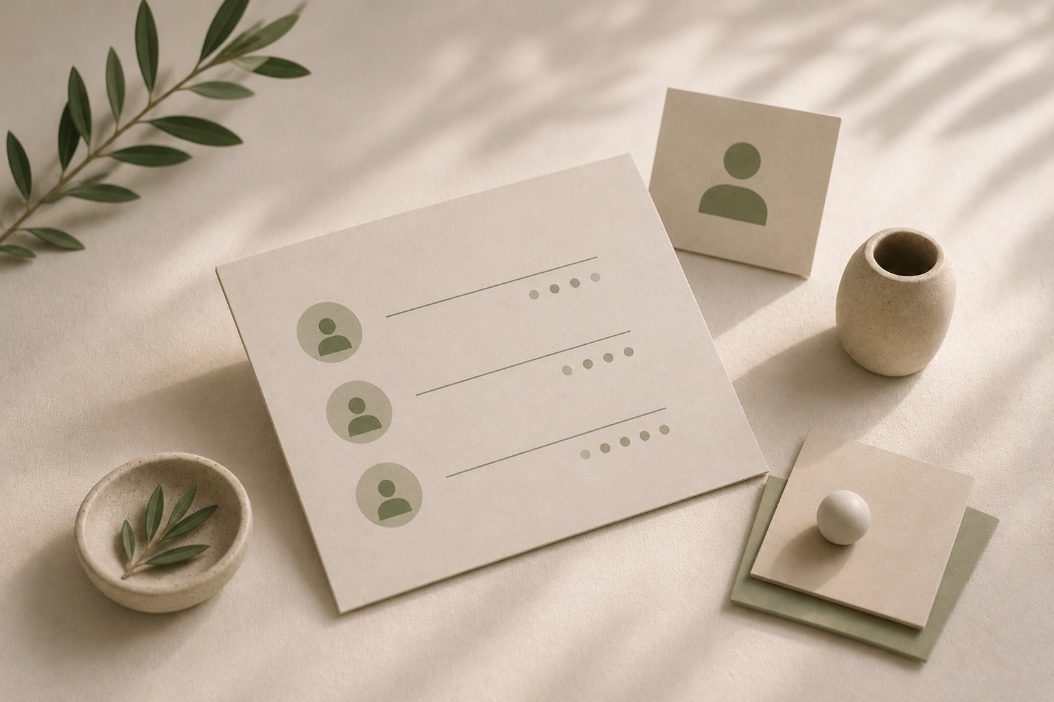 A list showing three developer rows on a card
