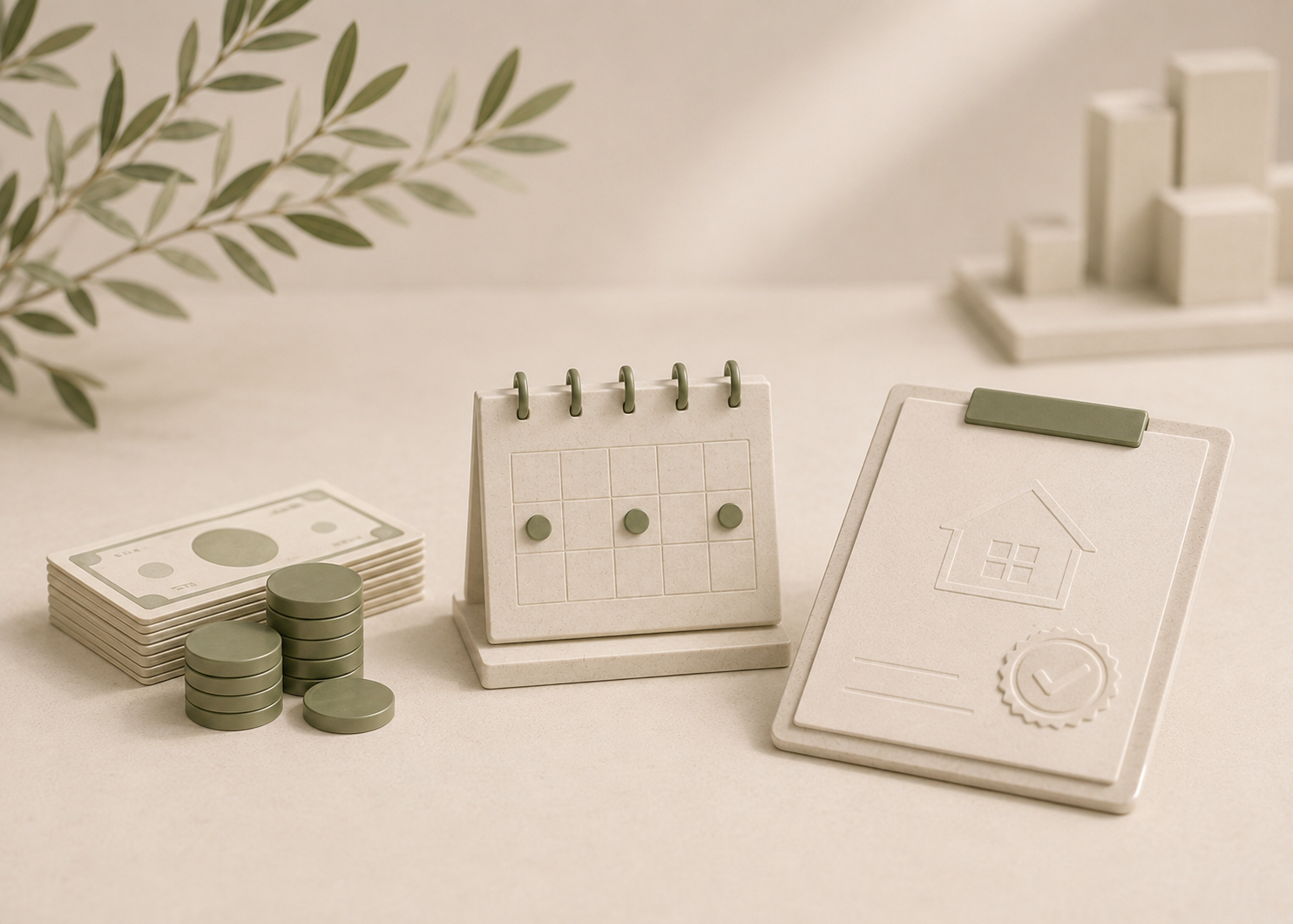 Cash, payment plan, and mortgage options for funding the purchase